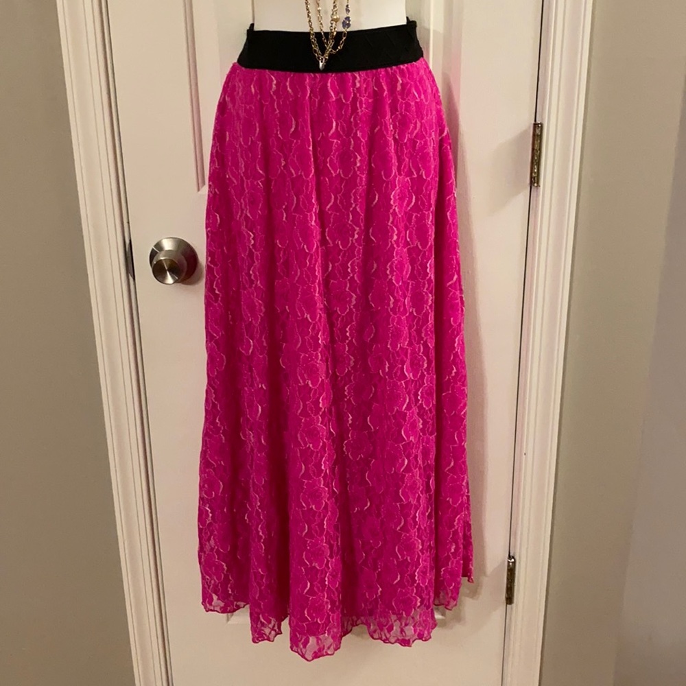 LULAROE-Long Lucy lace Skirt
